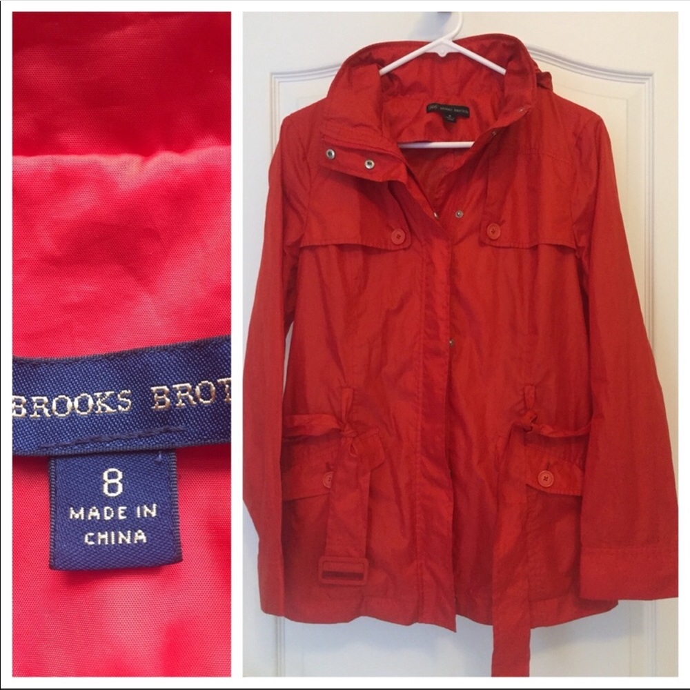 Brooks Brothers Light Jacket With Hood